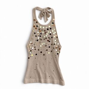 Jaded-london Women's Tan and Cream Vest